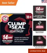 Platinum Clumping Cat Litter - Fresh Scent, 18 lbs, Perfect for Multi-Cat Homes