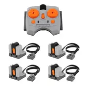 5PCS Power Functions Set 8879 IR Speed Adjustable Remote Control 8884 IR Receiver Motor Car Train T BlackOrangeGrey