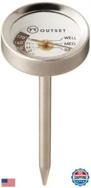 Outset F804 Steak Thermometers, Metallic