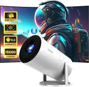 Mini Projector 15000L 1080P WiFi Bluetooth Android TV Portable Home Theater 4K
