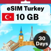 eSIM Turkey - 10 GB - 30 Days - Travel eSIM | QR code activation