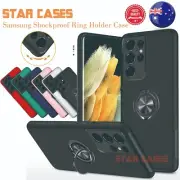 Shockproof Magnetic Ring Holder Case Cover For SamsungS25 S24 23 22 21Ultra Plus