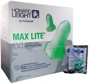 Howard Leight LPF-30 Max Lite Corded Earplugs by Honeywell - Box 100