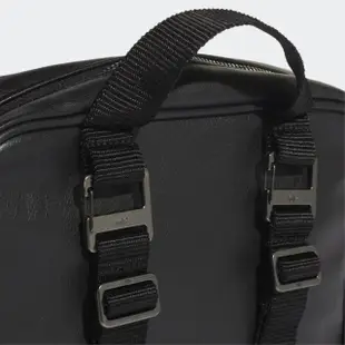 【adidas 愛迪達】BACKPACK MINI PU AIRLINER 皮革 黑色 女款 迷你後背包(FL9626)