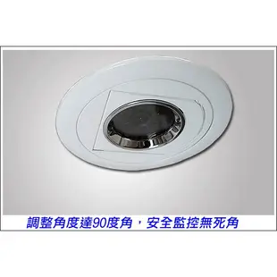 監視器 AHD 1080P 24VFA10 微奈米夜視紅外線 偽裝崁燈型 嵌燈 攝影機 針孔 隱密蒐證 夾具式安裝