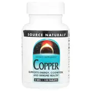 Source Naturals, Copper, 3 mg, 120 Tablets