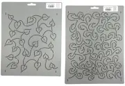 Stencil Quilting Leaf and Paisley Quilt Patterns Background Stencils Templates