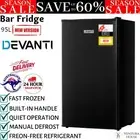 Devanti Mini Bar Fridge Portable Home Office Refrigerator Beer Cooler Freezer AU