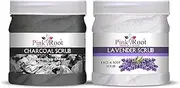 Charcoal Scrub 500ml with Lavender Scrub 500ml