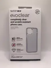 iPhone 2020 5.4 (iPhone 12 Mini) Tech21 Evo Clear Non-Slip Impact Case - Clear