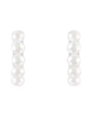 Splendid Pearls Silver 2.5-3mm Pearl Earrings