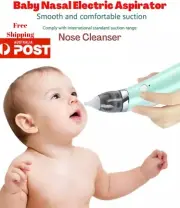 Electric Baby Nasal Aspirator Nose Cleanser Snot Sucker Nostril Safe Hygienic AU