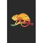 RETRO CHAMELEON: CHAMELEONS NOTEBOOK, BLANK LINED (6