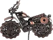 Vintage Motorcycle Model, Iron Desktop Decor Ornament, Home Office Decoration, for Bedroom, Bars, Cafes