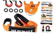 Offroad Recovery Kit - 10 Ton Snatch Block+ 8ft Tree Saver + D Ring Shackles