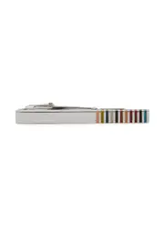 Paul Smith Striped tie Clip - Silver - One Size ONE SIZE