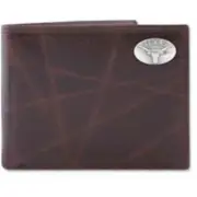 ZeppelinProducts UTX-IWT1-WRNK-BRW Texas Passcase Wrinkle Leather Wallet