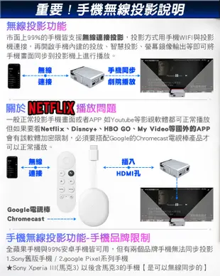 【F.C】高階款 智能投影機 支援1080P 手機無線投影 微型投影機 投影機 露營 家庭劇院 (6.9折)