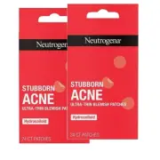2 pack Neutrogena Stubborn Acne Ultra-Thin Blemish Patches- 24 Patches x 2 = 48