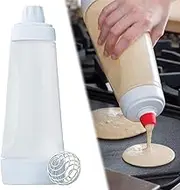 RROAD Hand Batter Dispenser Pancake Batter Mix Bottle Bottle Dispenser, for Cupcake Pancake Crepe Batter, Practical Home Kitchen Tools