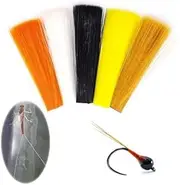 Fly Tying Nylon Fibers, 4 cm, 5 Colours, for Mayfly Tails and Dry Fly Wings