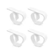 12Pcs Tablecloth Clip, Plastic Picnic Table Cloth Holders Lightweight White