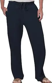 [Generic] Men's Baggy Sweatpants Active Workout Jogger Pants for Men with Pockets Wide Leg Drawstring Gym Running Track Pants