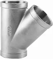 1PCS 304 Stainless Steel Y Shape 3 Ways Joint 1/4 3/8 1/2 3/4 1" 2" BSP Female/Male Thread One Split Two Way Water Pipe Fittings(R-Shape female threa,1/2")