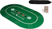 KrockaZone XXL Premium Poker Mat 1000 x 600 mm + Carry Bag - Professional Poker Underlay for Poker Table Topper - Deluxe Poker Mat, Table Mat, Poker Cloth