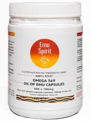 Emu Spirit Omega 369 750mg | 500 capsules
