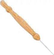 Wooden Handle Quilting Awl Tool, Accuracy Tapered Tip Multifunctional Awl Tool for Leather Fabric Handcraft Projects, Handcrafted from Wood Material