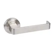 Zanda Meilani Lever Handle on Round Rose Leverset Stainless Steel 8900.SS