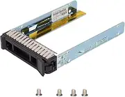 Dioche Tray St550 Caddy St550 Metal, ABS Silver Black Hard Drive Tray 2.5 in SAS Sata Universal Server Hard Drive Tray Box for IBM X3850 X6 X3650 St550