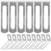 20 Pcs Slotted Metal Bracket Right Angle Code Rust-proof Brackets