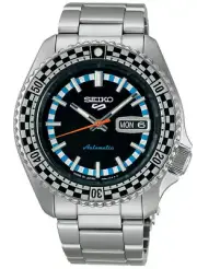 Seiko 5 SKX Sports Style Retro Color Checkered Flag SBSA245 Men's Automatic