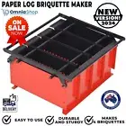 Steel Paper Log Briquette Maker Fireplace Tool Brick Fire Press Waste Newspaper