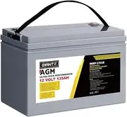 Giantz 135Ah AGM Deep Cycle Battery, Recharge Batterys 4wd Charging Portable with Handle, 1400 Cycles Long Life High Performance for Solar Camper Trailer Caravan Camping Power Supply