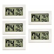 Humidity Meter Tester 5x Digital Hygrometer Temperature Thermometer Reptile Whte