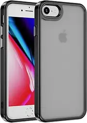 Gewhineul Matte Case Compatible for iPhone 7/8, Translucent Back Cover Compatible for iPhone SE 2 (2020) / SE 3 (2022), Anti-Scratch and Anti-Fingerprint Phone Case (Black)