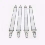 Fresh Ideas Bed Sheet Straps, For Use With All Fitted Sheet Sizes, 4-Pack, White