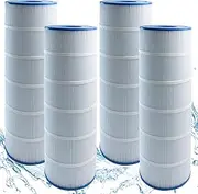 FixCracked 4-Pack PLF106A Pool Filter Replaces for Hayward CX880XRE, Pleatco PA106-PAK4, Ultral-A1, Unicel C-7488, Filbur FC-1226, FC-6430, Hayward SwimClear C4020, C4025, C4030，25 1/2" x 7" Filter