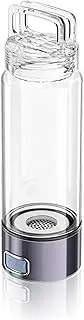 Portable Hydrogen Water Generator Molecular Hydrogen Rich Water Bottle Make Hydrogen Content Up to 13000 PPB Tritan Bottle for Home Office Travel Use 400ml(Purple)