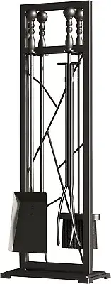 New Fireplace Tools Set 5 Pieces Fireside Accessories Fire Kit Stand Woodstove..