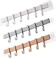 Pcs Pp Wall Hooks Coat Hat Towel Umbrella Hanger Space-Saving Multifunctional for Home Bedroom Bathroom