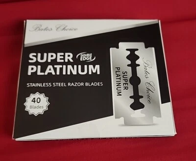 Bates Choice Super Platinum Double Edge Stainless Steel Razor Blades Pack of 35