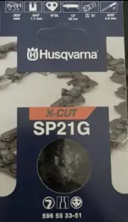 Husqvarna X-Cut SP21G-51 12" .325"-.043 T525 T540 M2/3 Chain (Auth Husq Dealer)