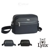 在飛比找蝦皮商城優惠-【Lynx】美國山貓 橫式側背包 十字紋牛皮嚴選1000D防