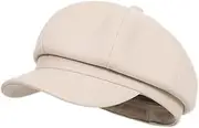 [Generic] Womens Visor Beret Newsboy Cap Tweed Ladies Classic Octagonal Winter Hat