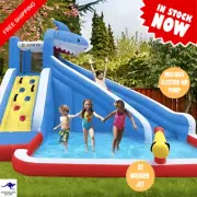 Lifespan Kids Sharky Slide Splash Inflatable Outdoor Inflatable Water Slide