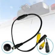 Elinz S-Video Male 4-Pin Mini DIN to Female RCA Converter Adaptor for Reverse Camera